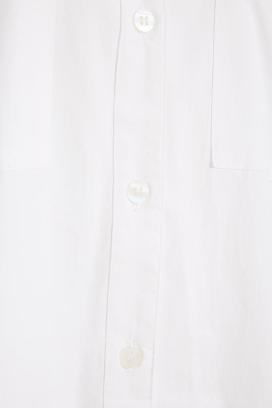 LTS MADE FOR GOOD Tall White Cotton Oversized Shirt | Long Tall Sally 5
