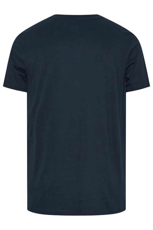 BadRhino Big & Tall Navy Blue Relaxed T-Shirt | BadRhino 2