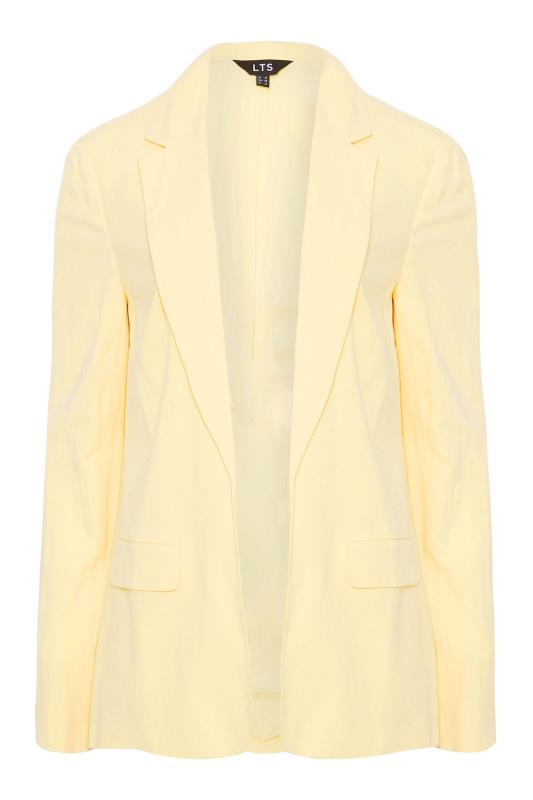 LTS Tall Women's Lemon Yellow Linen Look Blazer | Long Tall Sally  6
