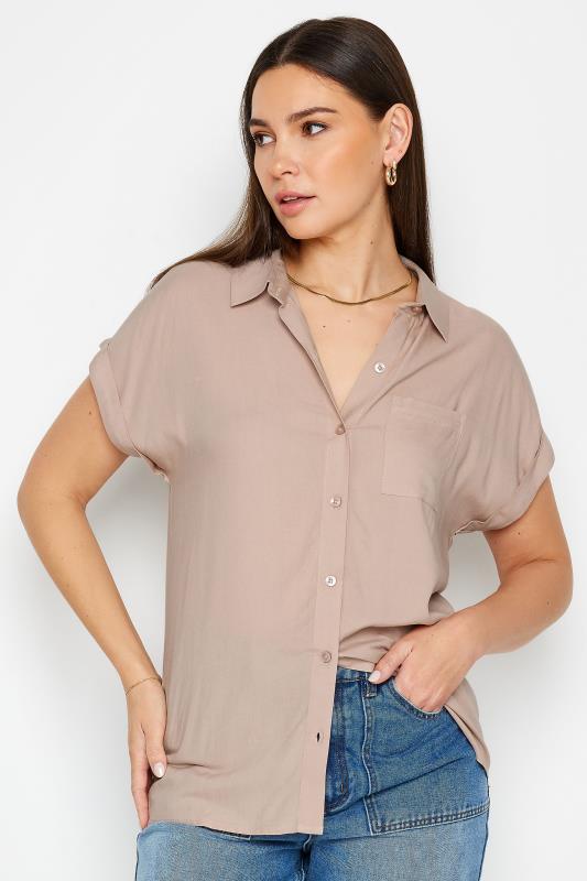 LTS Tall Womens Blush Pink Short Sleeve Shirt | Long Tall Sally 1