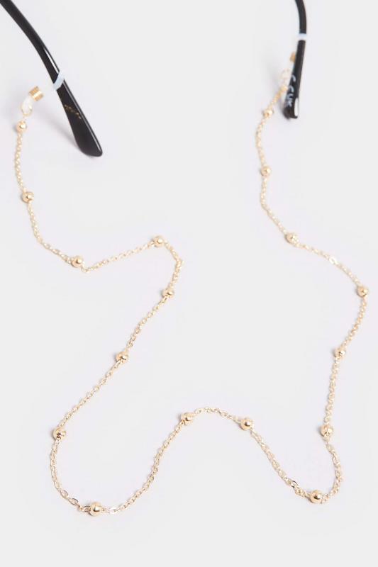 2 PACK Silver & Gold Beaded Sunglasses Chain Set | Yours Clothing 4
