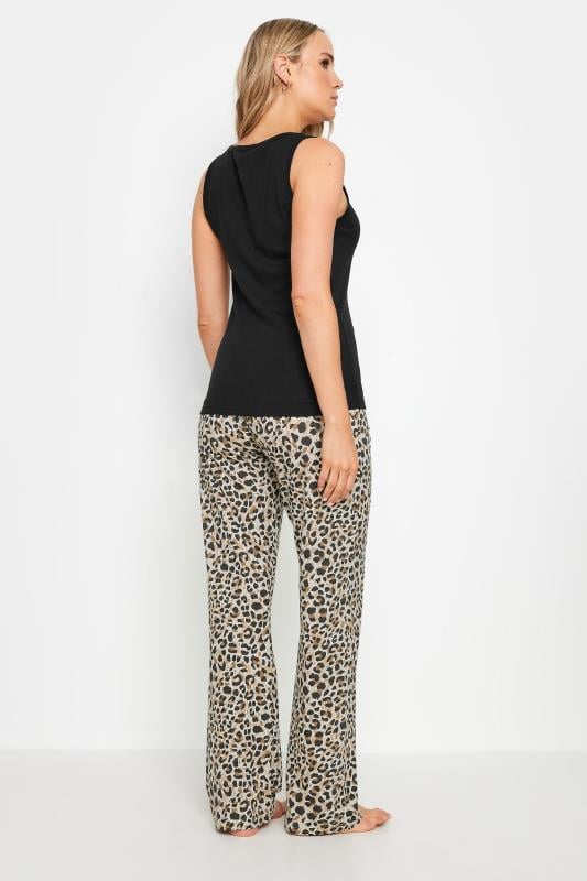 LTS Tall Leopard Print Wide Leg Pyjama Set | Long Tall Sally 3
