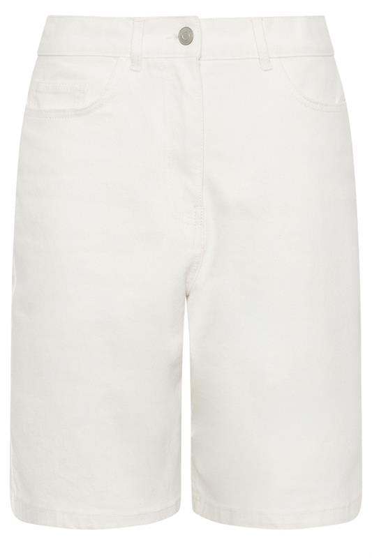 LTS Tall White Denim Bermuda Shorts | Long Tall Sally 7