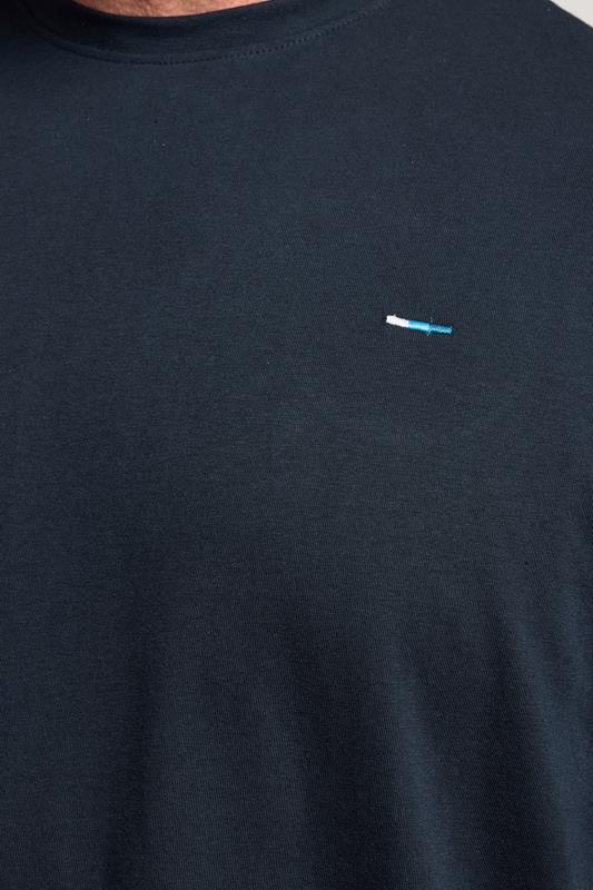 BadRhino Big & Tall Navy Blue Relaxed T-Shirt | BadRhino 4