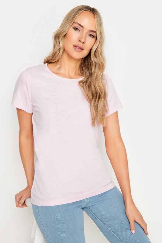 LTS Tall 3 PACK Pink & Blue Scoop Neck T-Shirts 2