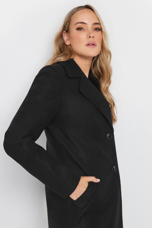 LTS Tall Black Single Breasted Formal Coat | Long Tall Sally 4