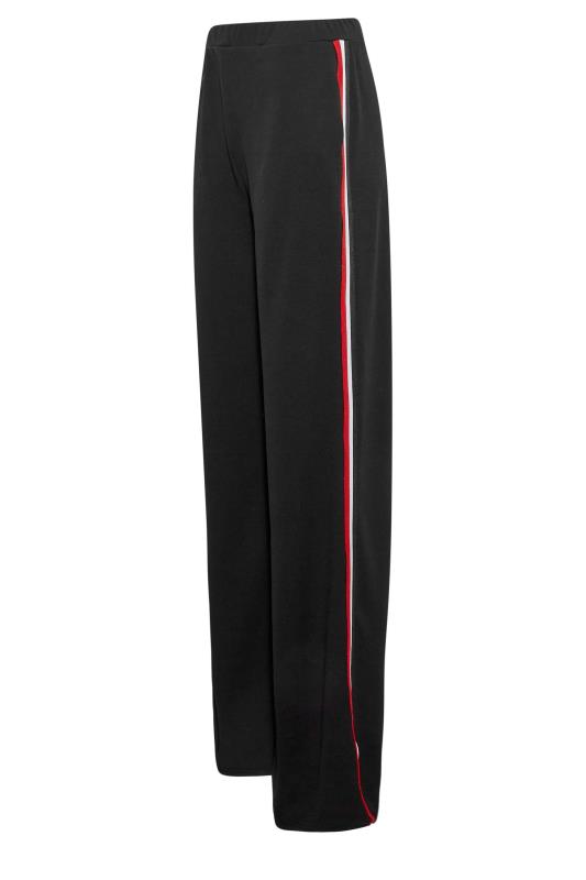 LTS Tall Women's Black & Red Side Stripe Wide Leg Trousers | Long Tall Sally 5