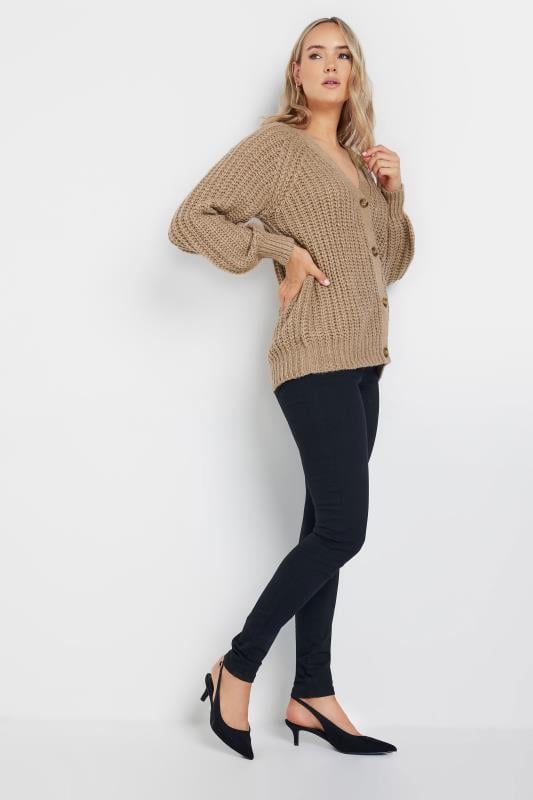 LTS Tall Brown Cable Knit Button Cardigan | Long Tall Sally 4