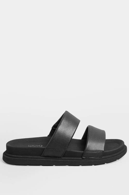 LIMITED COLLECTION Black Two Strap Sandals In Extra Wide EEE Fit | Yours Clothing 3