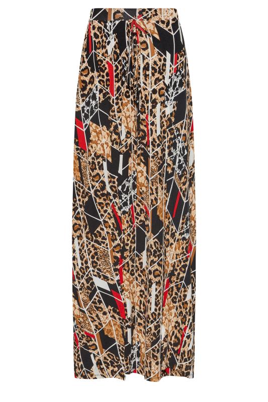 LTS Tall Women's Black Animal Geometric Print Maxi Skirt | Long Tall Sally 5