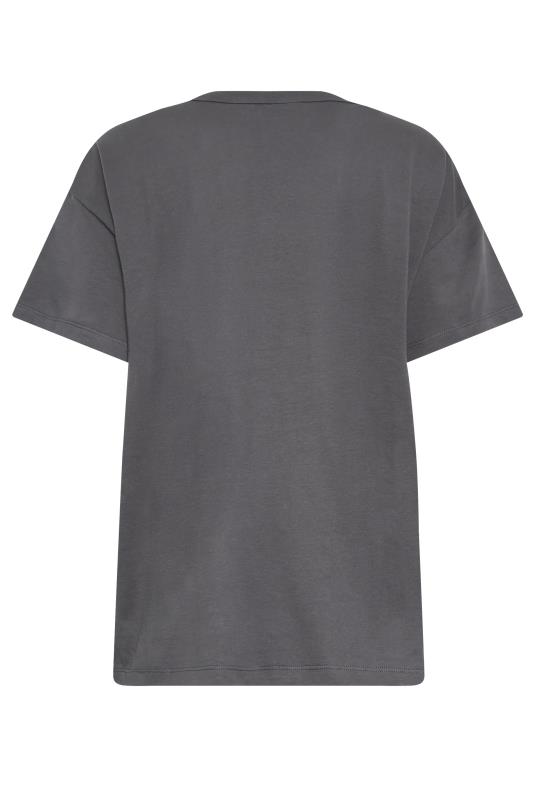 LTS Tall Charcoal Grey Short Sleeve T-Shirt | Yours Clothing  7