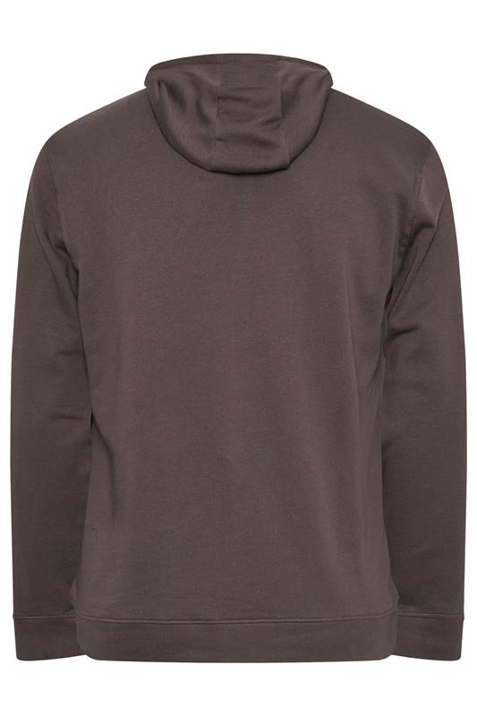 LYLE & SCOTT Big & Tall Brown Zip Through Hoodie | BadRhino 2