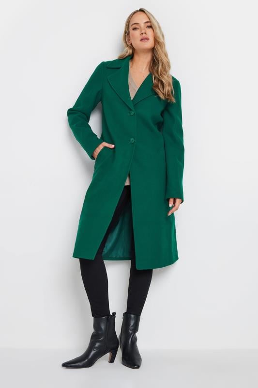 Tall  LTS Tall Green Single Breasted Formal Coat