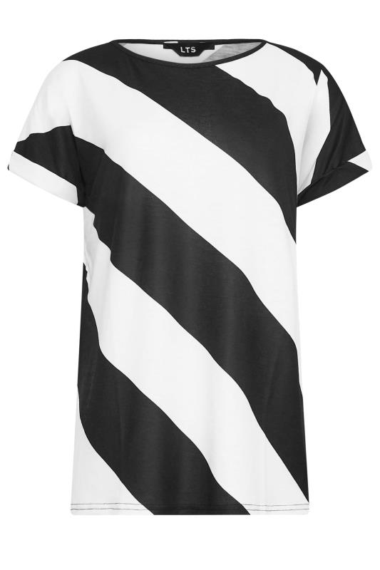 LTS Tall White & Black Stripe T-Shirt | Long Tall Sally  8