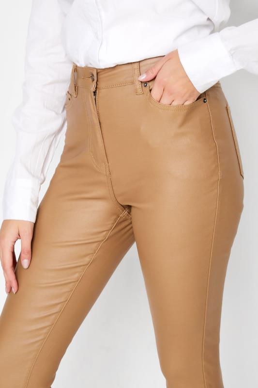 LTS Tall Women's Camel Brown Coated AVA Skinny Jeans | Long Tall Sally  5
