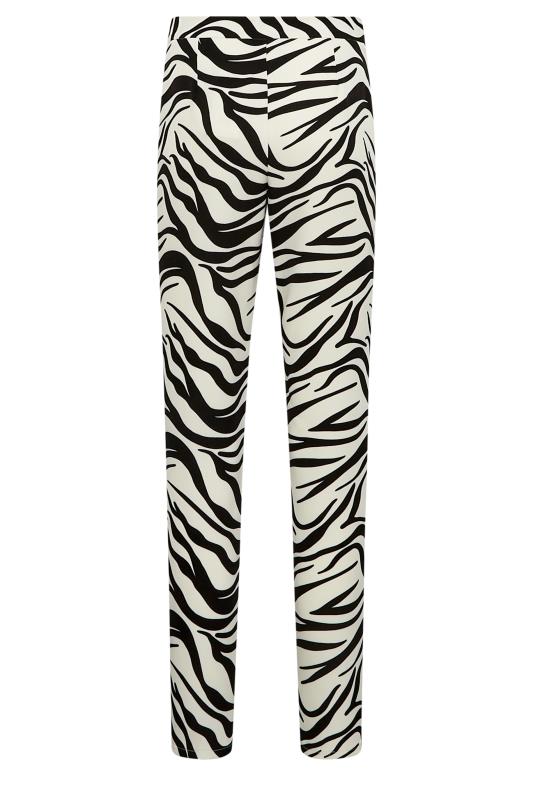 LTS Tall Black & White Zebra Print Slim Leg Trousers | Long Tall Sally