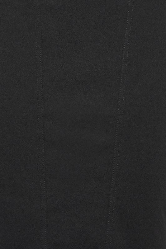 LTS Tall Black Mesh Long Sleeve Midi Dress | Long Tall Sally  5