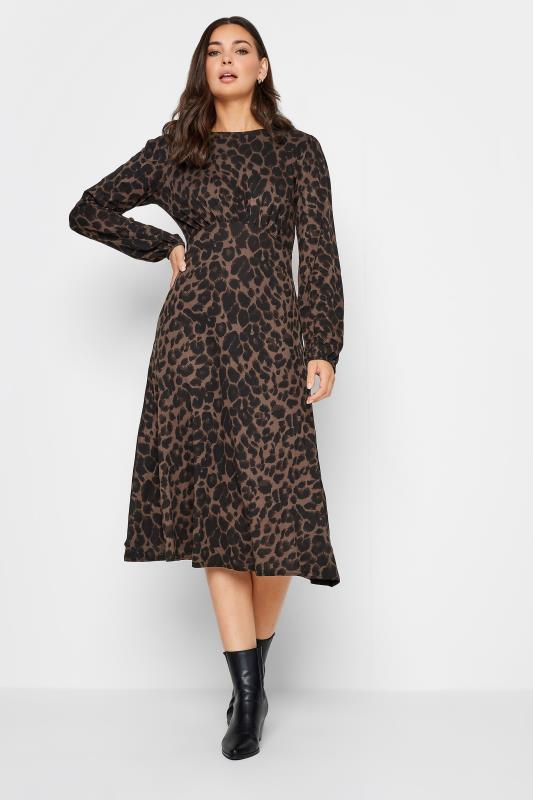 LTS Tall Brown Leopard Print Tea Dress | Long Tall Sally  4