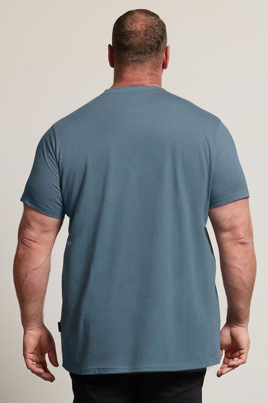 BadRhino Big & Tall Petrol Blue Extra Long Core T-Shirt | BadRhino 3