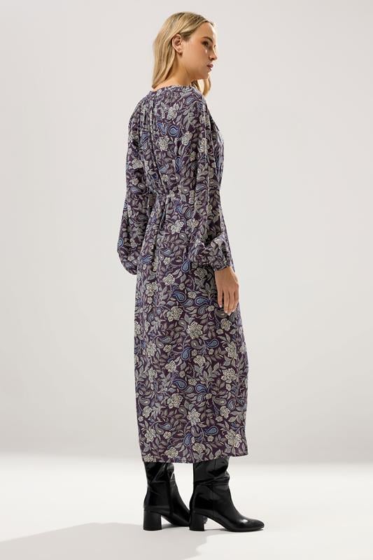 LTS Tall Purple Floral Midaxi Dress | Long Tall Sally 3