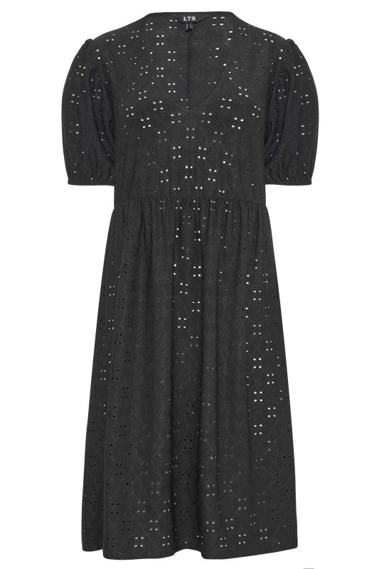 Tall Women's LTS Black Broderie Anglaise Dress | Long Tall Sally 6