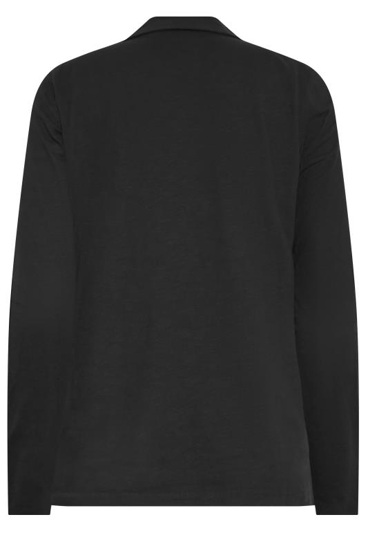 LTS Tall Women's Black Cotton Jersey Shirt | Long Tall Sally 7
