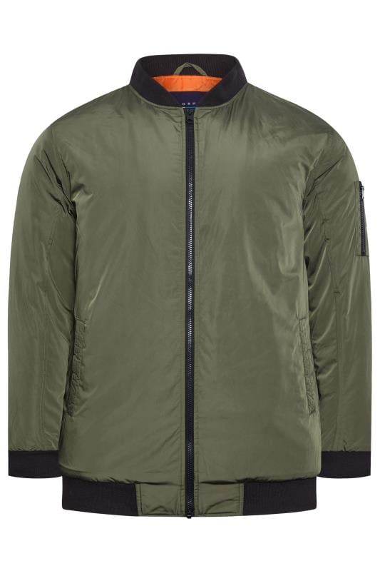 BadRhino Big & Tall Khaki Zip Bomber Jacket | BadRhino  4