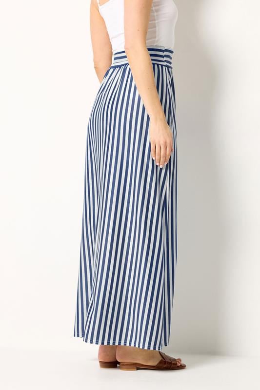 LTS Tall Women's Blue Stripe Maxi Skirt | Long Tall Sally