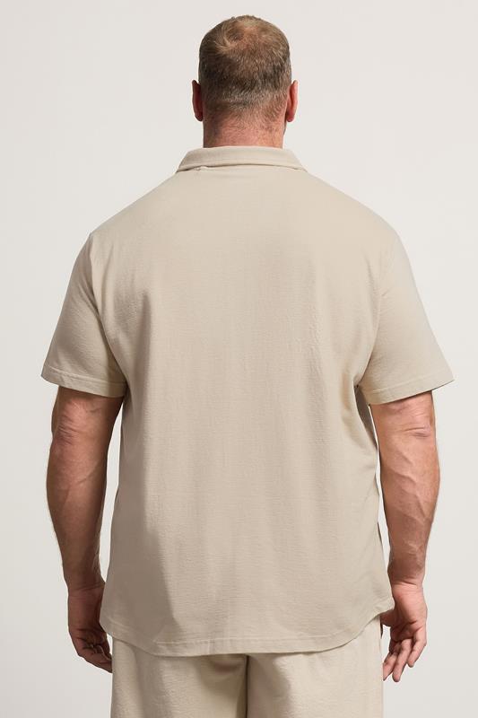 BadRhino Big & Tall Stone Brown Revere Jersey Shirt | BadRhino 4