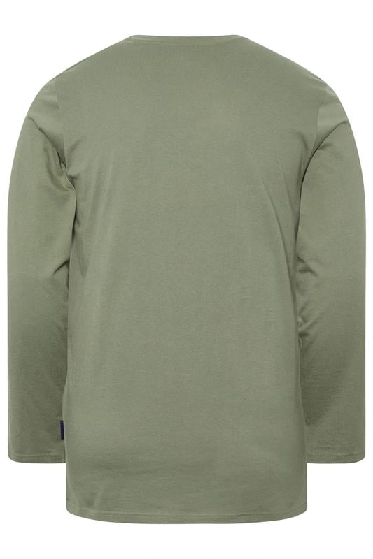 BadRhino Big & Tall Sage Green Extra Long Core Long Sleeve T-Shirt | BadRhino 2
