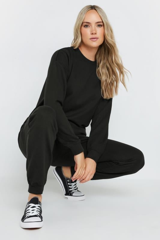 LTS Tall Black Sweatshirt & Jogger Set | Long Tall Sally 5