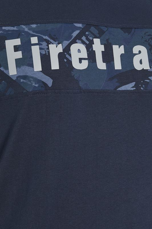 FIRETRAP Big & Tall Navy Blue Logo Print T-Shirt | BadRhino 3