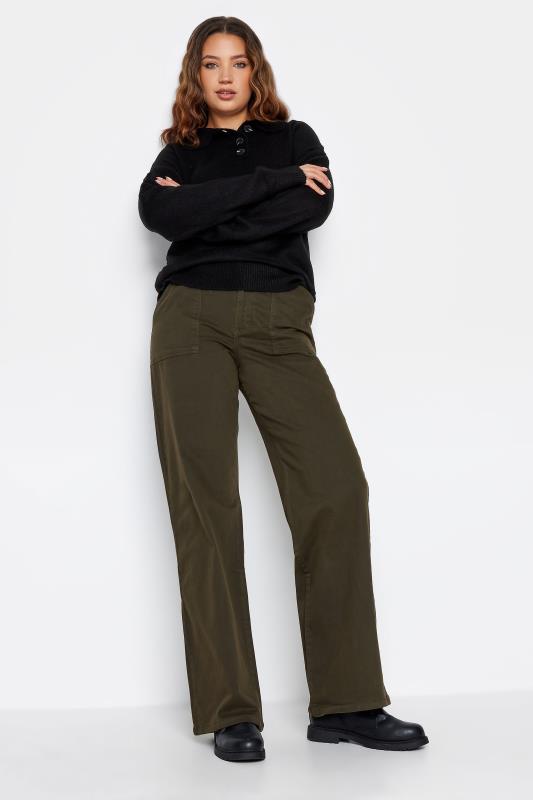 LTS Tall Women's Green Wide Leg Trousers | Long Tall Sally