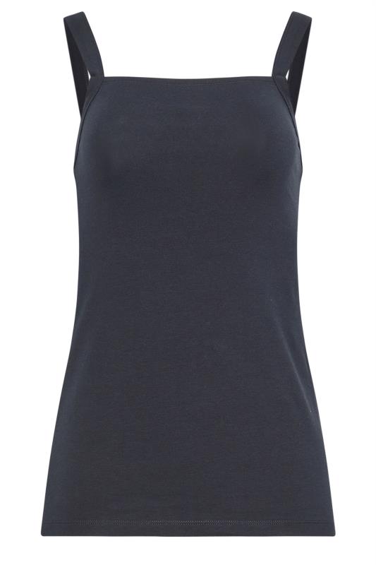 LTS 2 PACK Tall Women's Navy Blue & White Square Neck Cami Vest Tops | Long Tall Sally 8