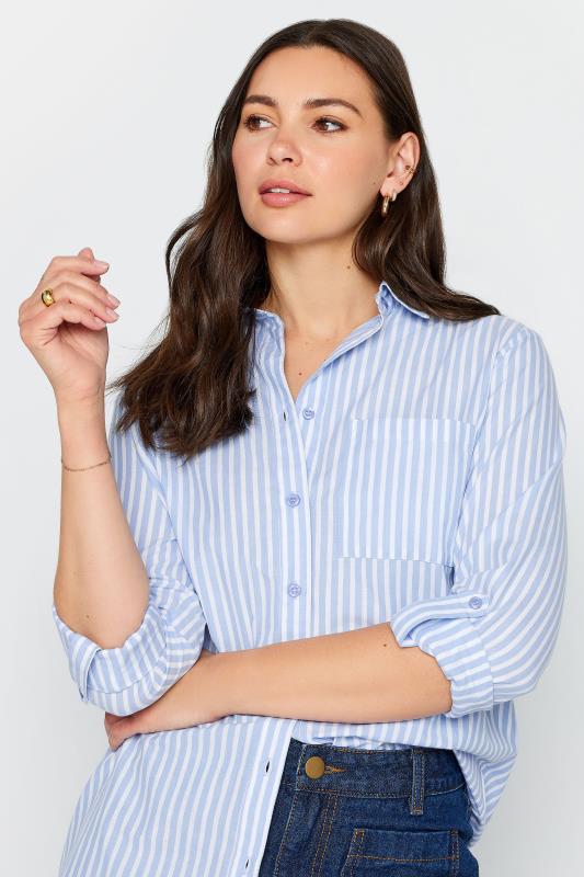 LTS Tall Womens Blue Stripe Shirt | Long Tall Sally 4