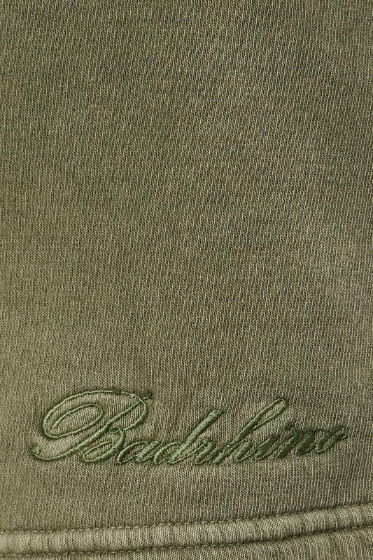 BadRhino Big & Tall Green Sun Bleached Jogger Shorts | BadRhino 8