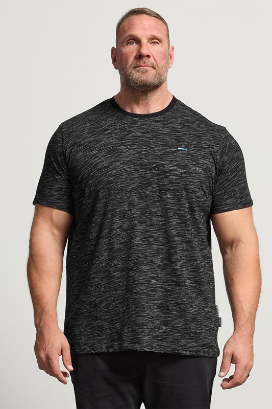 BadRhino Big & Tall Black Injected Slub T-Shirt