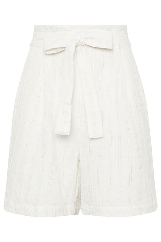 LTS Tall Woman's Cream Lurex Shorts | Long Tall Sally 2