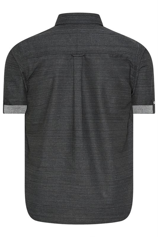 BadRhino Big & Tall Black Short Sleeve Slub Shirt | BadRhino 3