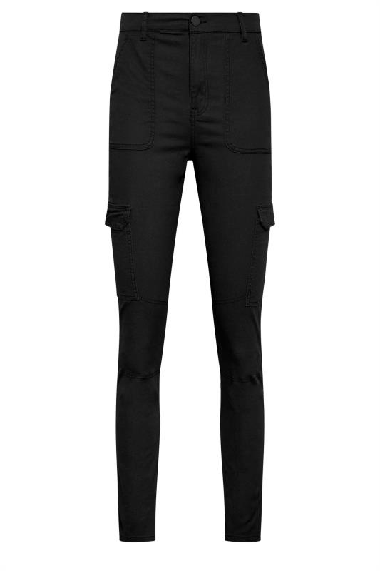 LTS Tall Black Cargo Skinny Jeans | Long Tall Sally  4