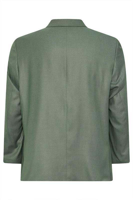 BadRhino Tailoring Big & Tall Green Textured Suit Jacket | BadRhino 8