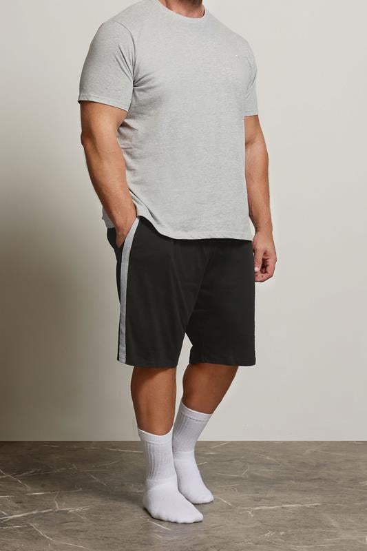 BadRhino Big & Tall Black Lightweight Lounge Shorts