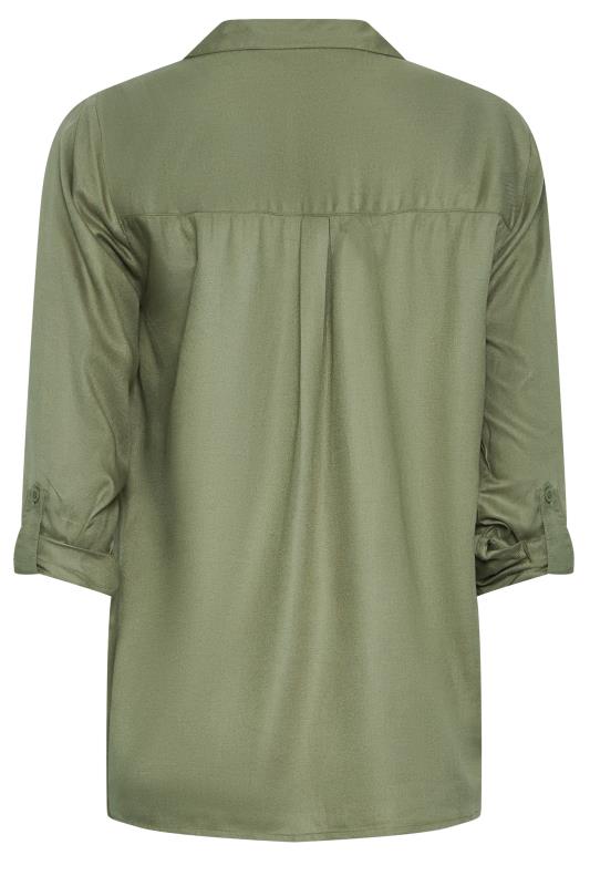 LTS Tall Khaki Green Utility Shirt | Long Tall Sally  6