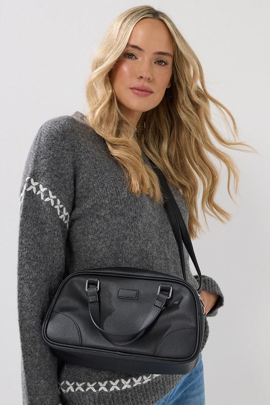  Yours Black Faux Leather Cross Body Bag