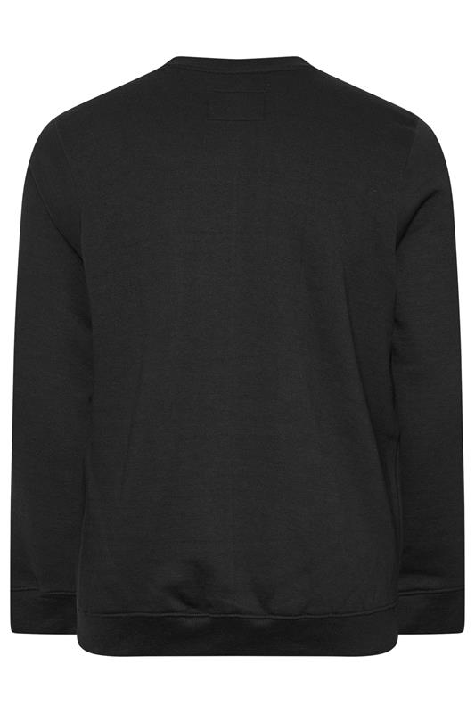 BadRhino Big & Tall Black Skull & Snake Graphic Sweatshirt | BadRhino 2