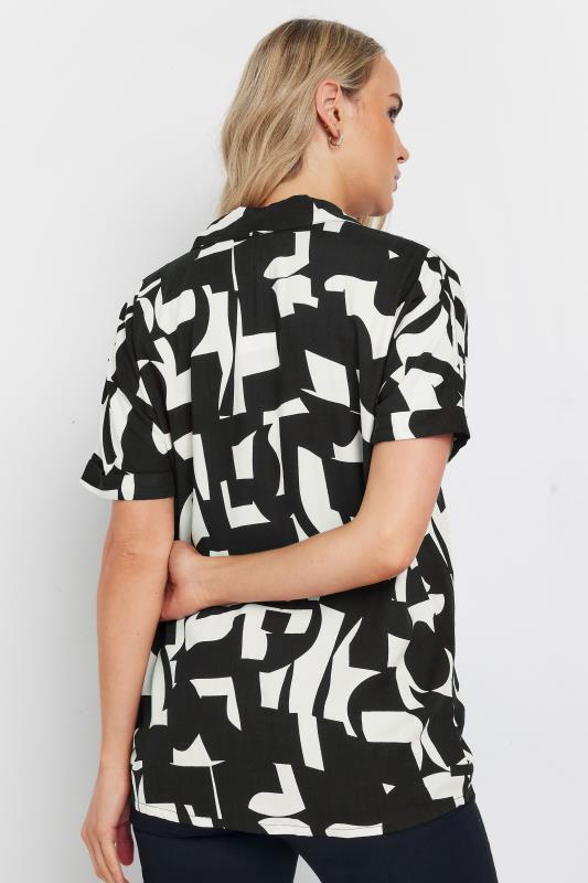 LTS Tall Black & White Abstract Print Shirt | Long Tall Sally 3