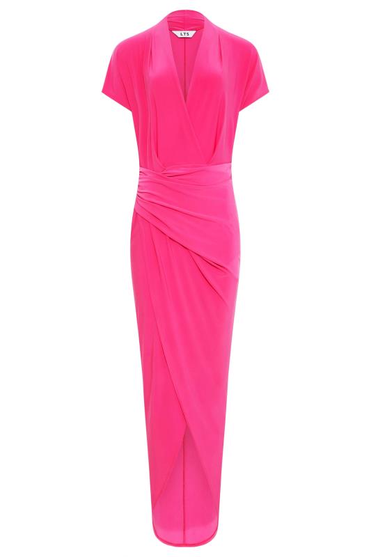 LTS Tall Women's Hot Pink Wrap Dress | Long Tall Sally 6
