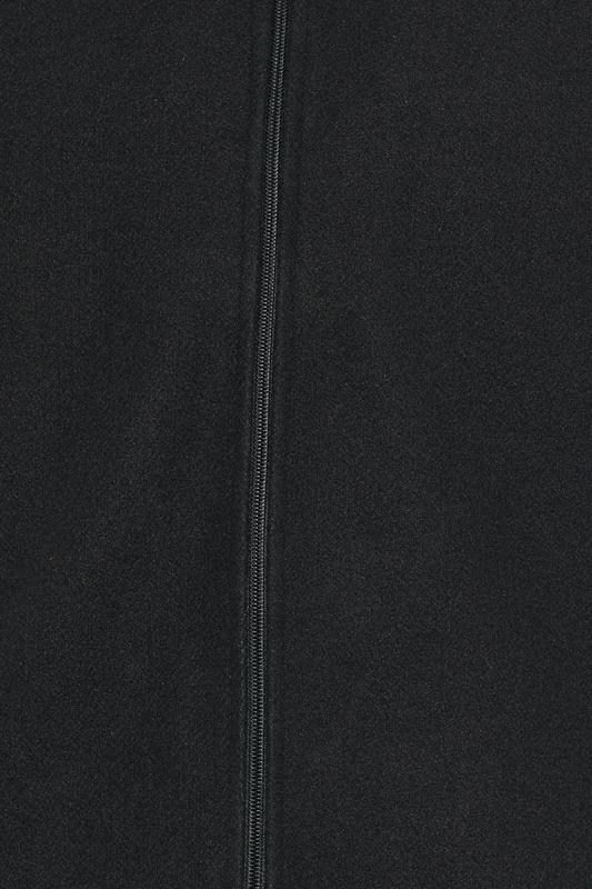 D555 Big & Tall Black Collared Harrington Jacket | BadRhino 3