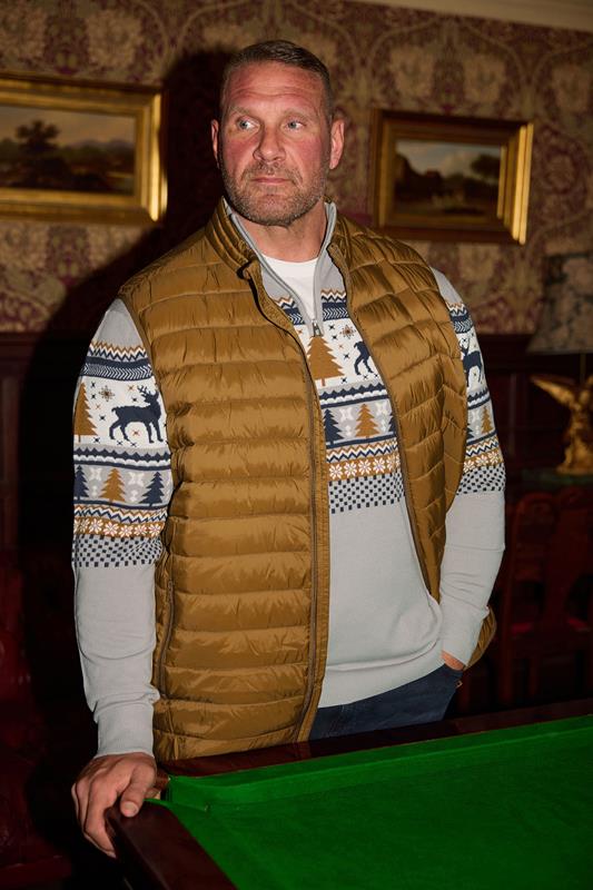 BadRhino Big & Tall Brown Puffer Gilet | BadRhino 2