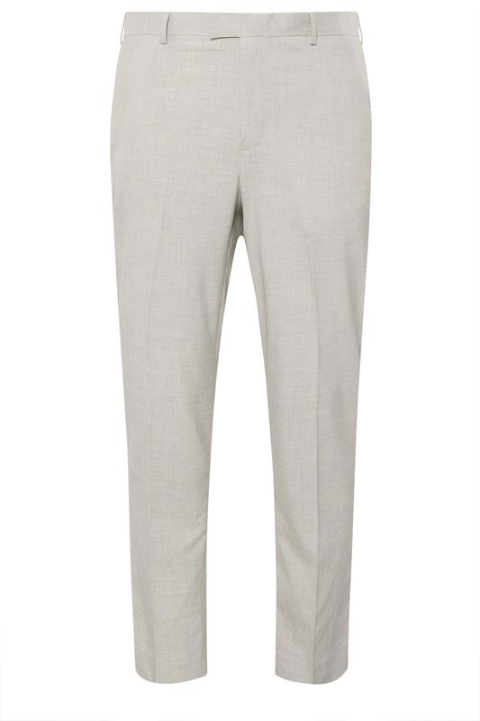 BadRhino Tailoring Big & Tall Grey Plain Suit Trousers | BadRhino 6